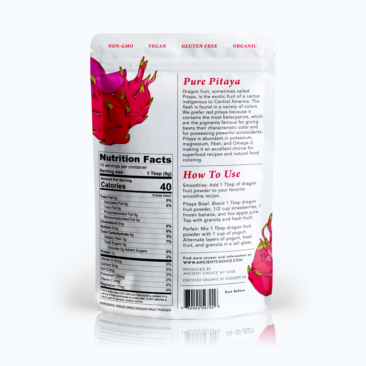 Organic Dragon Fruit Powder