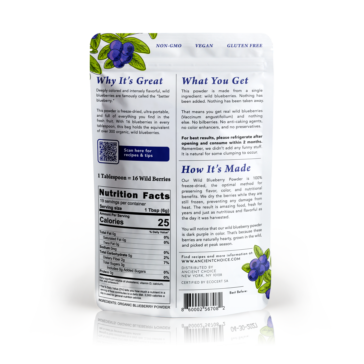 Organic Wild Blueberry Powder